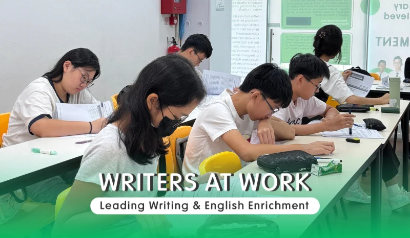 WRITERS AT WORK English class supporting secondary students in writing comprehension and oral preparation