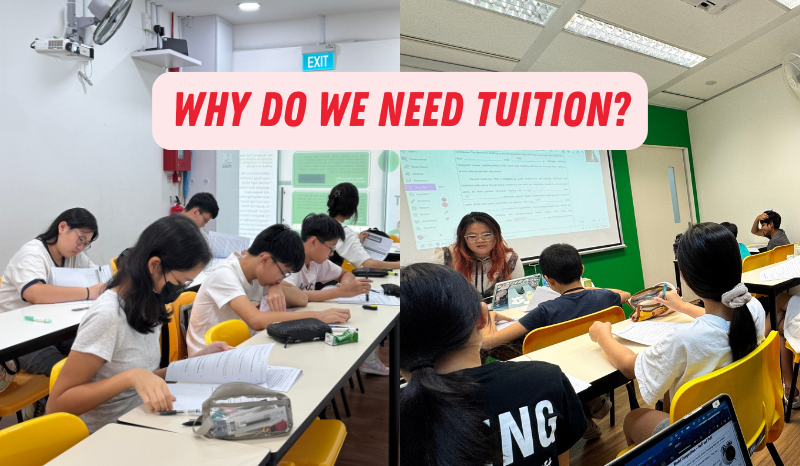 WRITERS AT WORK students in classrooms, with the header "Why do we need tuition?"