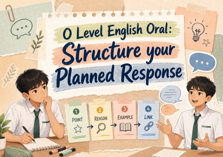O Level English Oral Planned Response structure