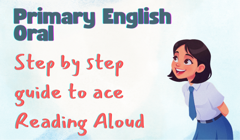 Student practising PSLE Oral Reading Aloud