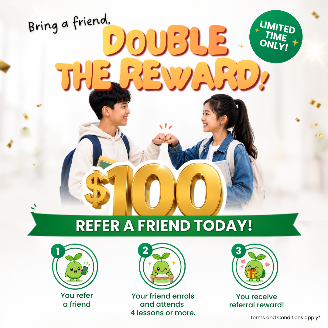 Referral reward for english tuition in Singapore - WRITERS AT WORK